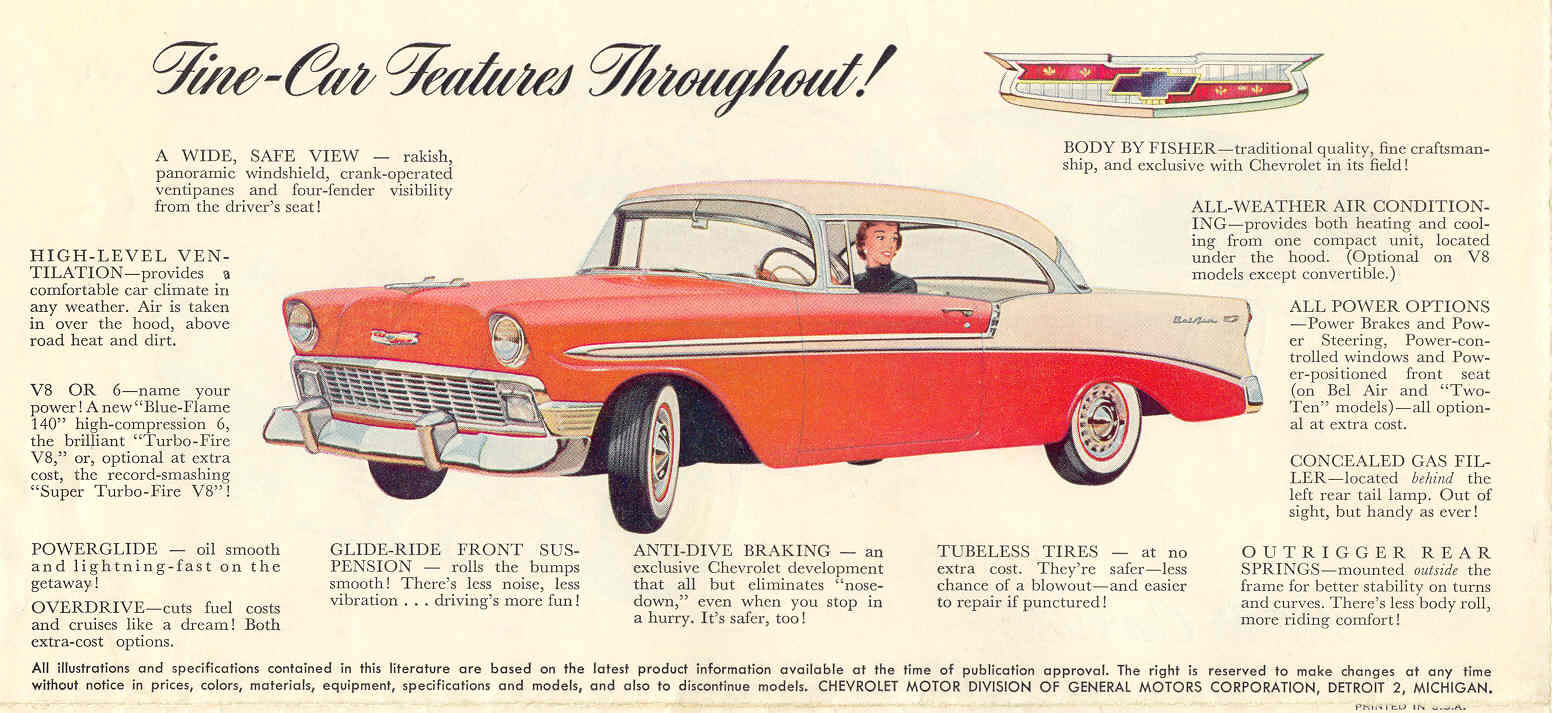 1956 Chevrolet Brochure Page 8
